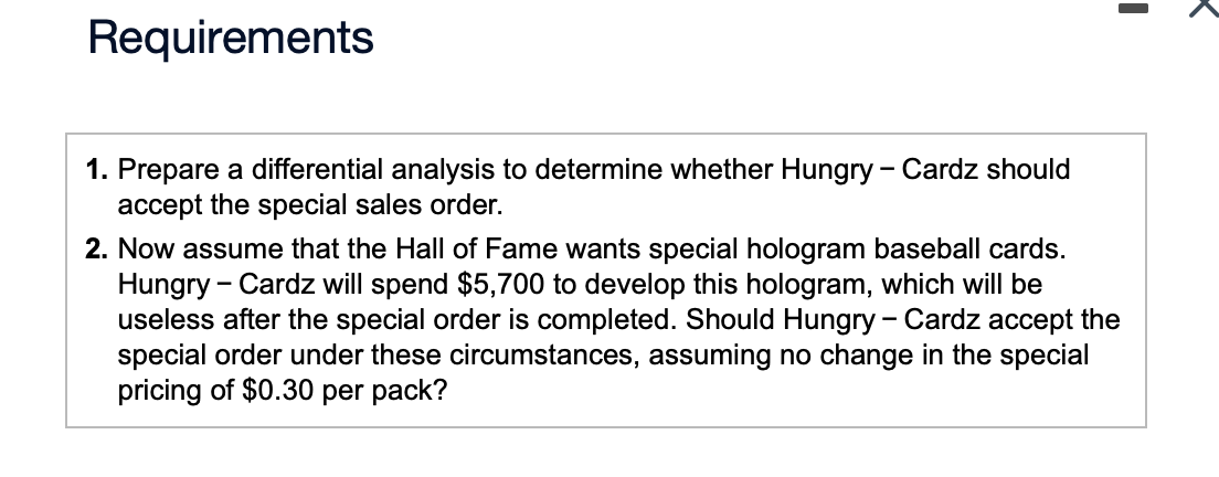 to ______ (accept/reject) the special sales order Data table Suppose the Baseball