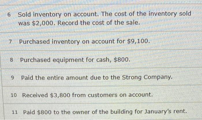 inventory for cash, $2,700. The cost of the inventory was $1,200. The