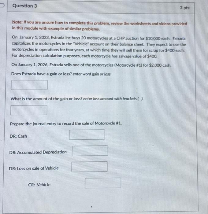 problems. On January 1, 2022, Mandelbaum, LLC purchases a vehicle for $62,000