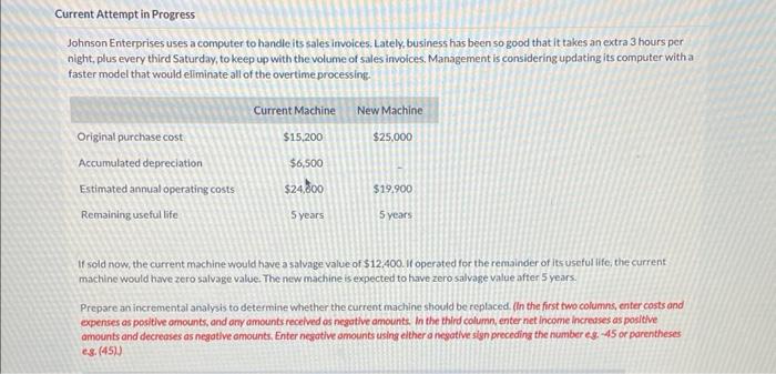 need help Johnson Enterprises uses a computer to handle its sales invoices.