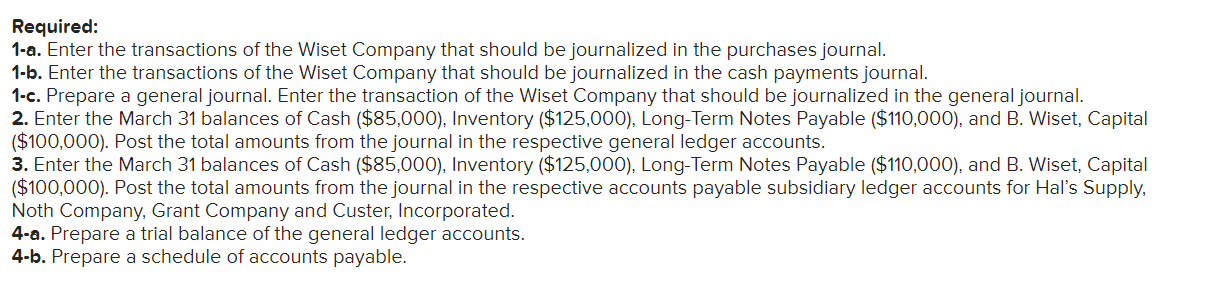 ). April 2 Purchased $14,300 of merchandise on credit from Noth Company,