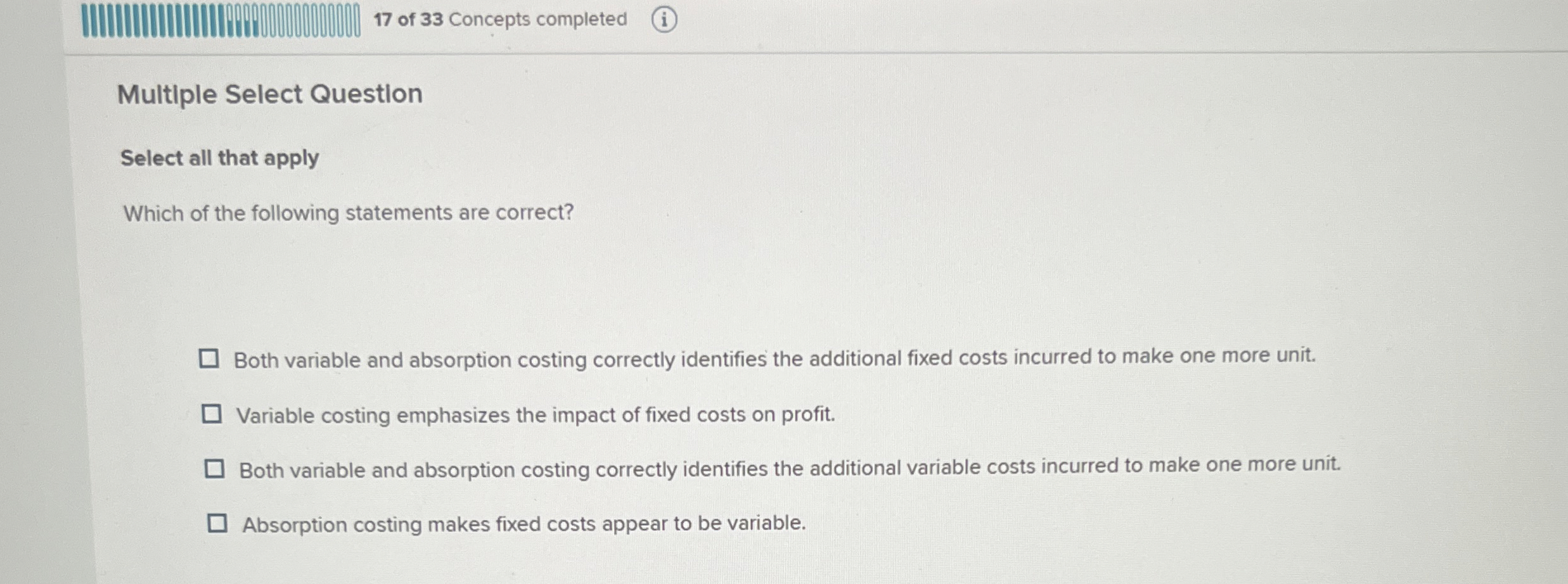  Multiple Select Question Select all that apply Which of the following