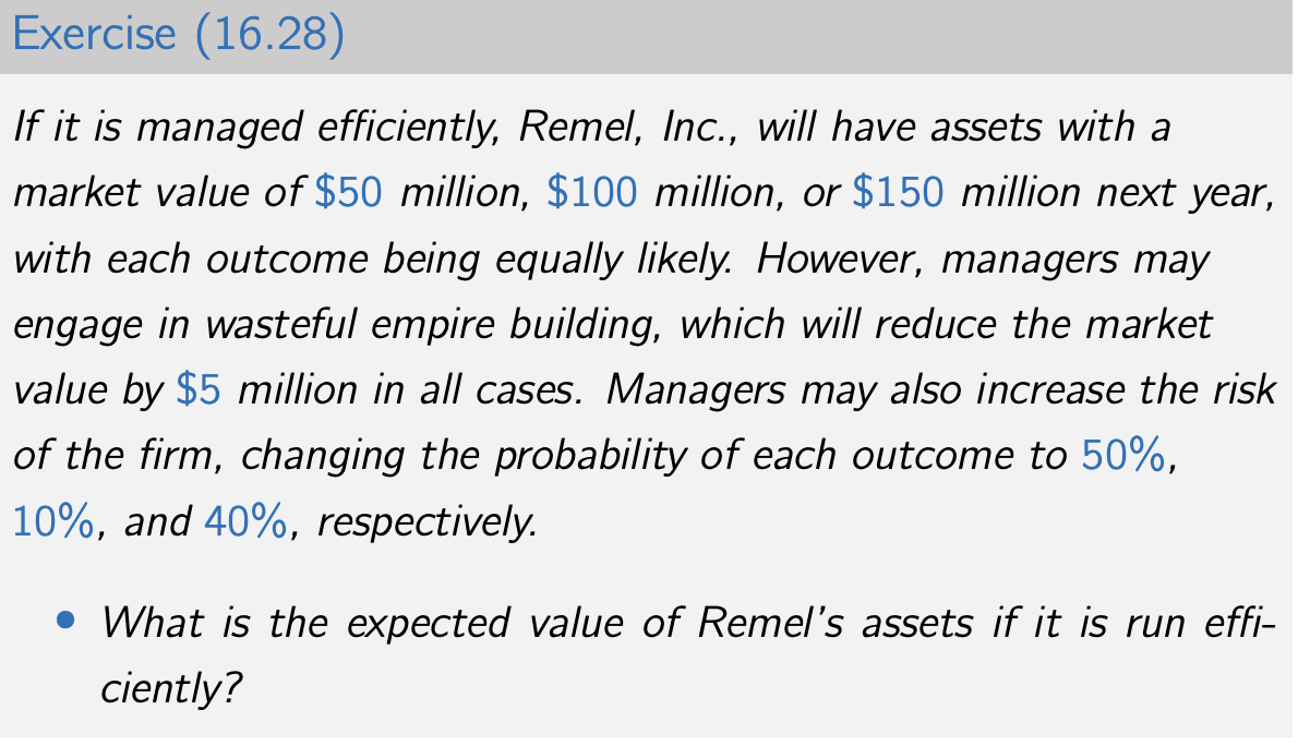 Please help me understand the empire building question at each different debt