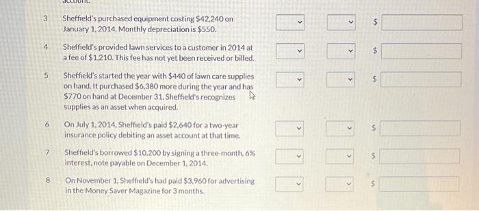 the appropriate identification number(s) in the debit and credit columns provided and