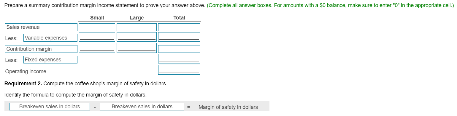 statement of Westlake Coffee for May follows: (Click the icon to view