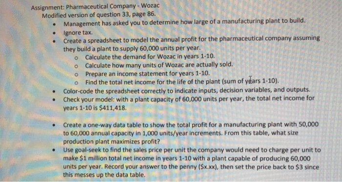 demand for a company's drug Wozac during the current year is 50,000,