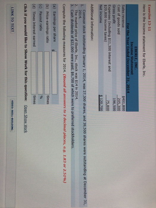 KINDER COMPANY Balance Sheets December 31 2014 2013 Cash Accounts receivable (net)