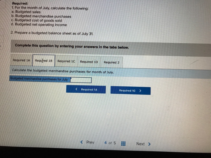 It has provided the following information: Balance Sheet Assets Cash Accounts receivable