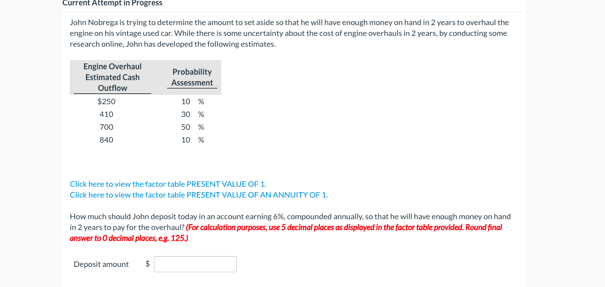 Current Attempt in Progress John Nobrega is trying to determine the