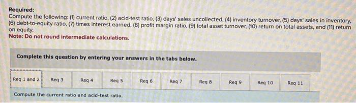 year-end financial statements of Cabot Corporation follow. (All sales were on credit;