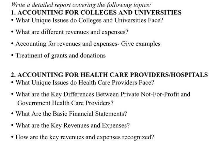 Please solve this Write a detailed report covering the following topics: