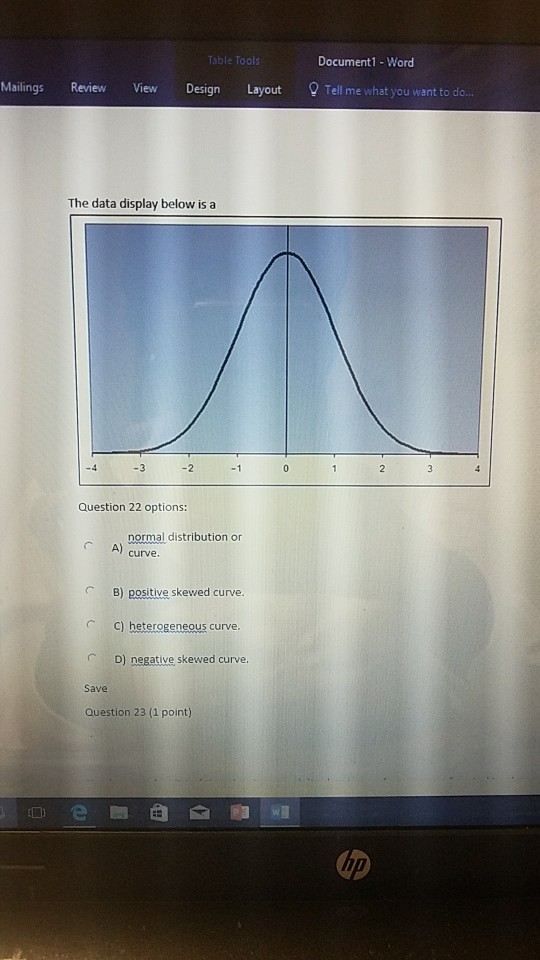 Table Tools Document1- Word Mailings Review View Design Layout Tell me