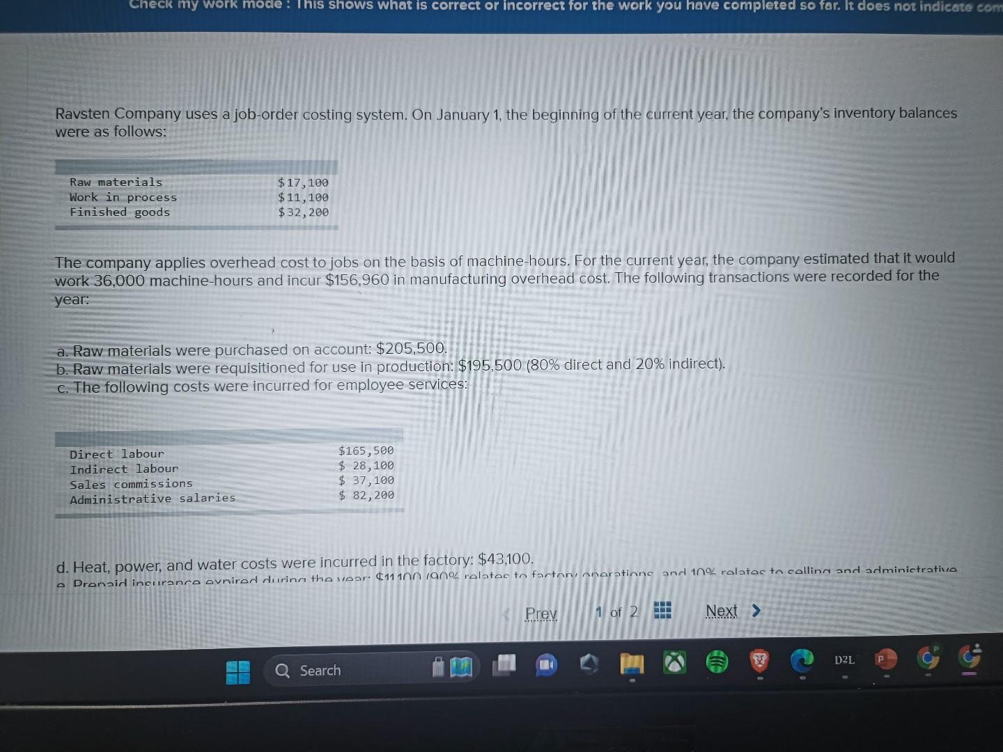  X Answer is not complete. Overapplied overhead 3-b. Prepare a journal
