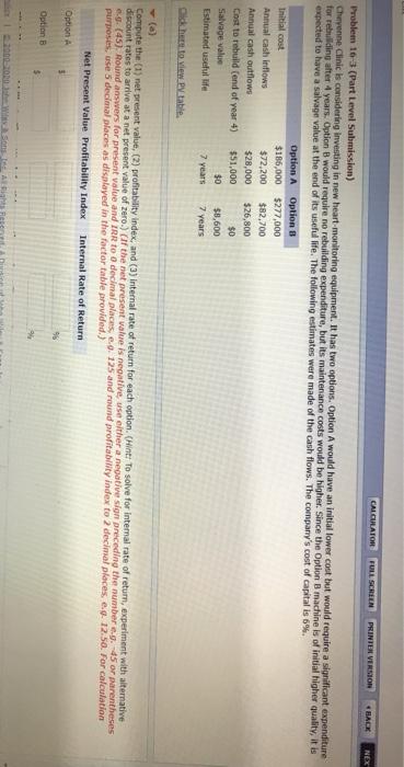  CALCULATOR FULL SCREEN PRINIER VERSION HACK NEX Problem 16-3 (Part Level