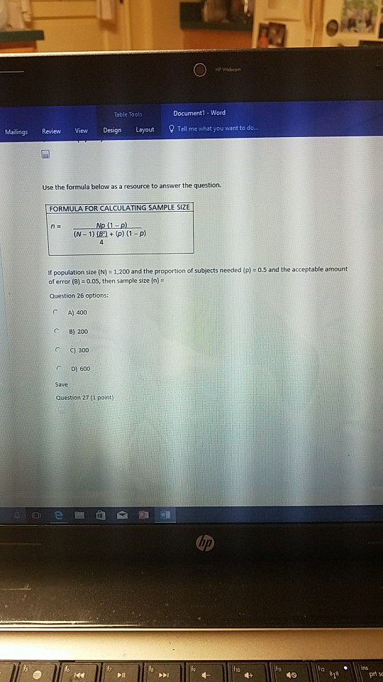 HP Webcan Table Tools Document1-Word Mailings Review View Design Layout Tell
