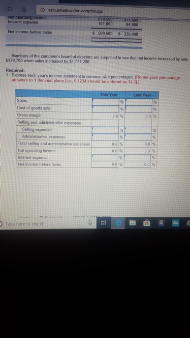 statement is given below for McKenzie Sales, Ltd, of Toronto McKenzie Sales,