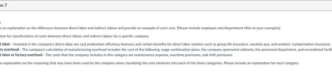  on 7 : e an explanation on the difference between direct