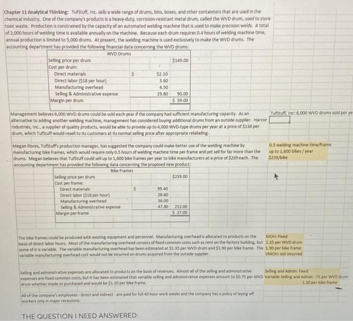 question 4: assuming direct labor is a fixed cost, determine the number