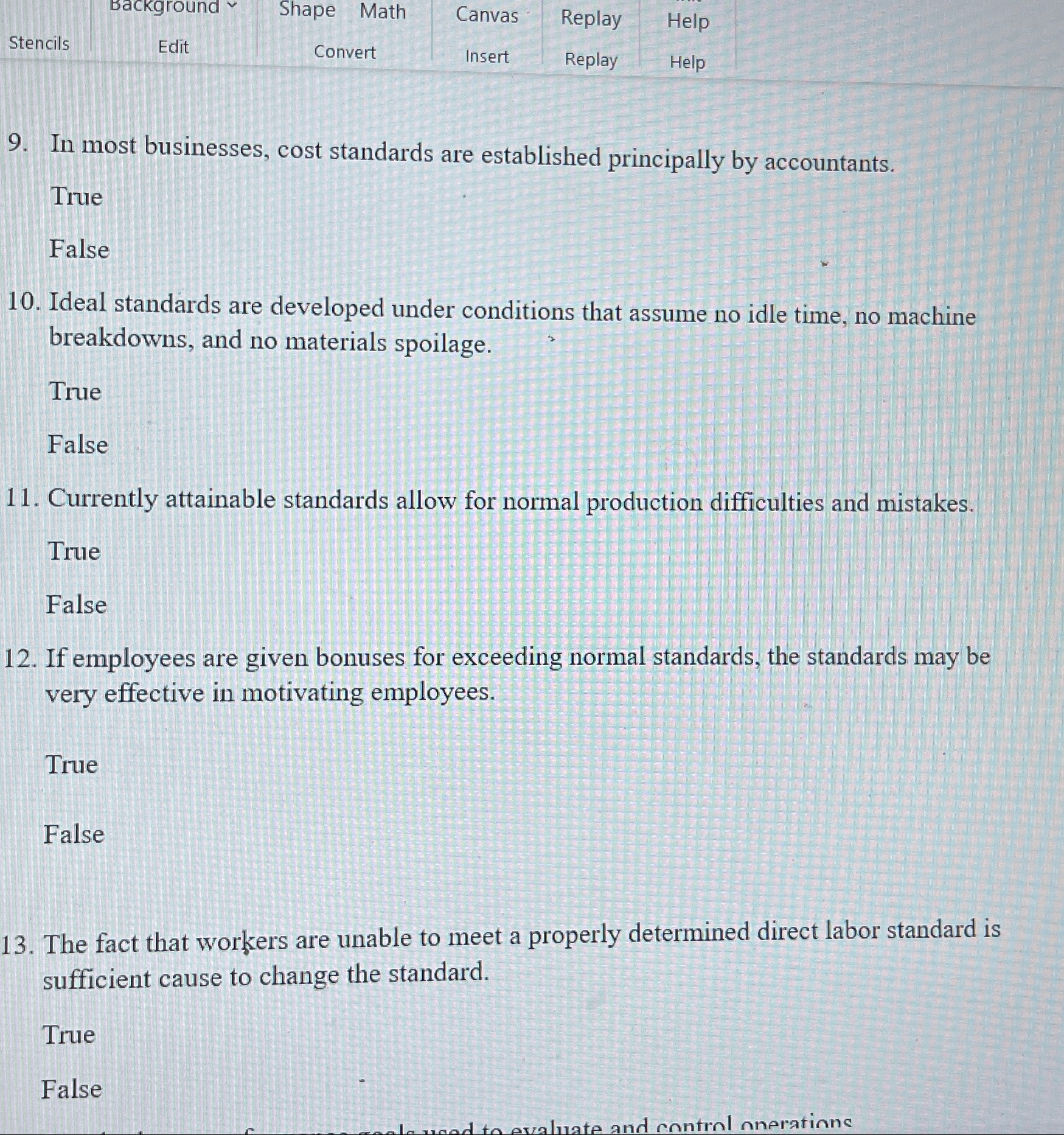  Stencils Edit Shape Math Convert Canvas Replay Help Insert Replay Help