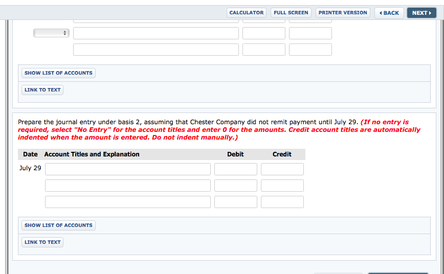 Larkspur Company sold to Chester Company merchandise having a sale price of