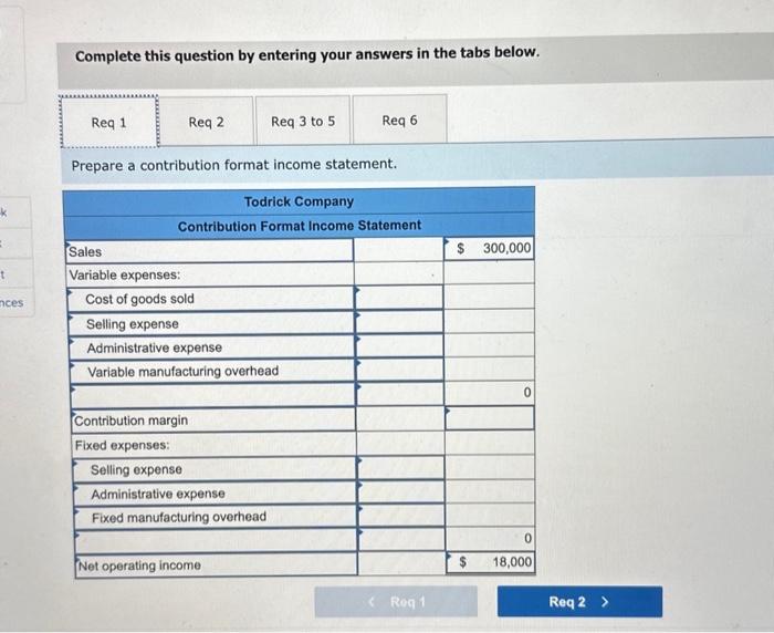 check work for what I answered Problem 1-19 (Static) Traditional and Contribution