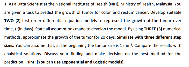  Q1: Do two different h enough. Take h=2,h=4 Model as shown
