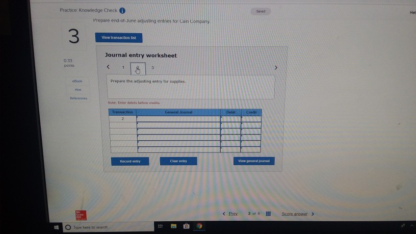 June 1, 2019, Cain Company, a new firm, paid $8,400 rent in
