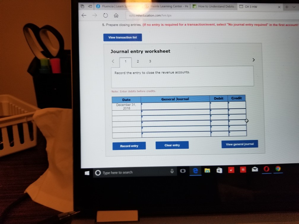 adjusted trial balance, financial statements, and closing entries (LO3-3, 3-4 3-5, 3-6,
