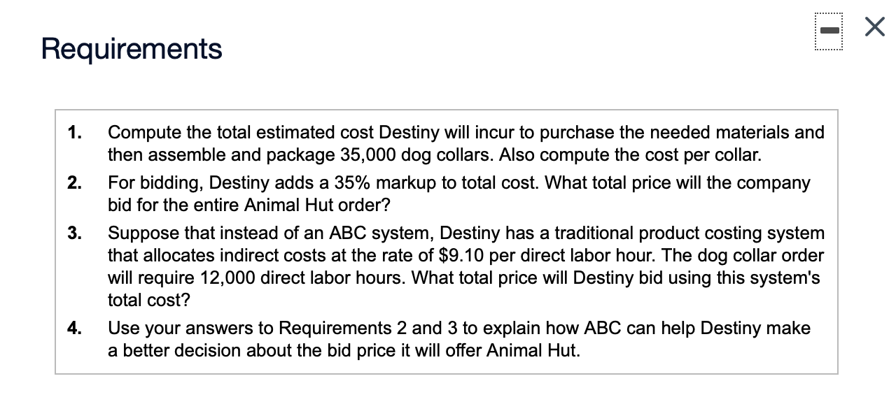 Number of purchase orders Number of parts $57.00 per purchase order 0.41