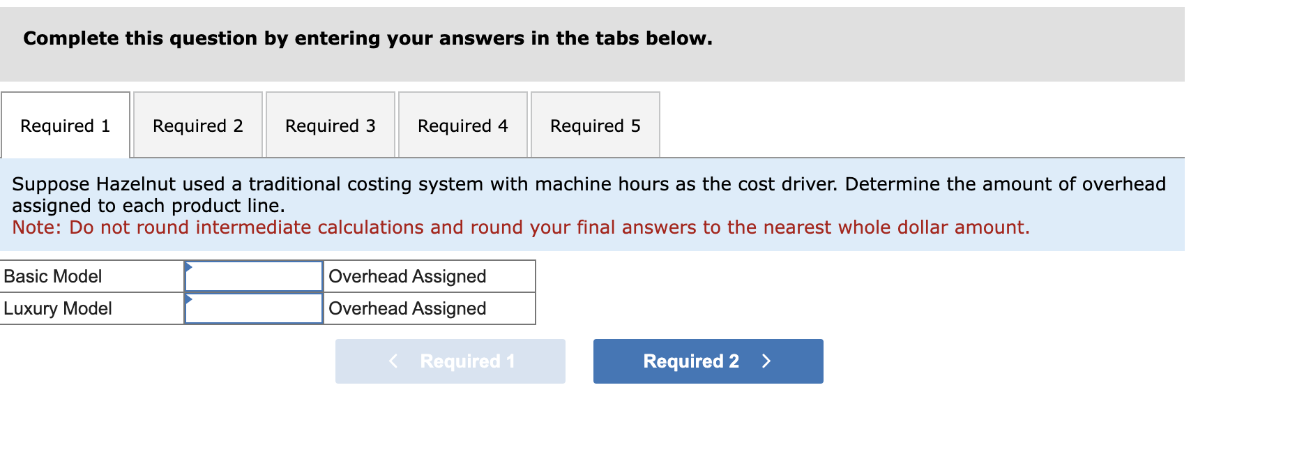 4-3, 4-4, 4-6] Hazelnut Corporation manufactures lawn ornaments. It currently has two