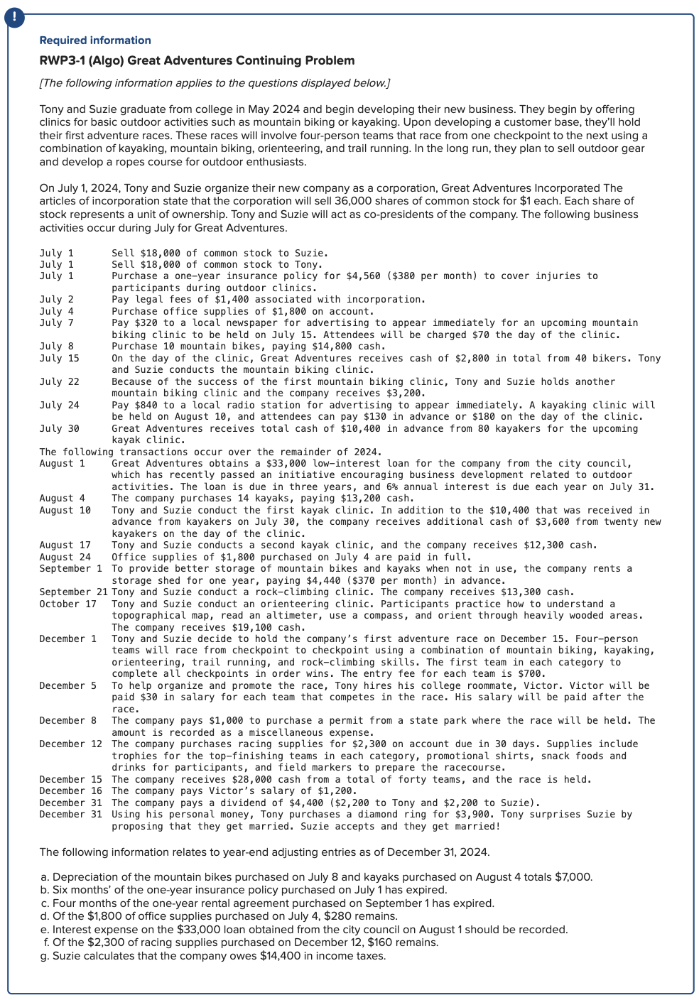  Given the information in the first image, calculate the incorrect values