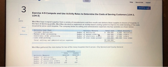  Help Save & Check my w Exercise 4-9 Compute and Use