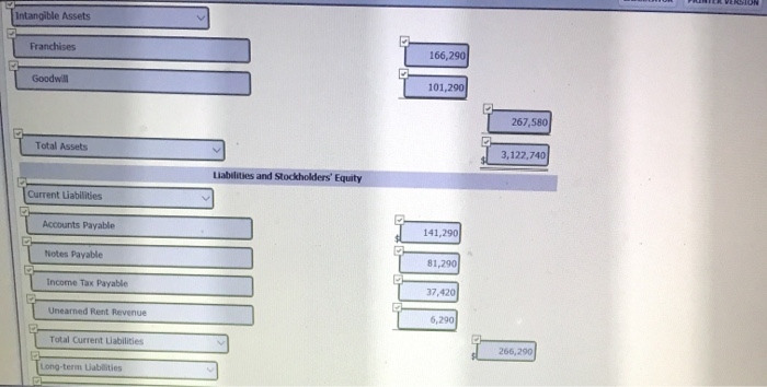 485,290 Current liabilities $ 381,290 Investments 641,290 Long-term liabilities 1,001,290 Property, plant,