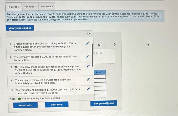 balance LO A1, P1 Denzel Brooks opened a Web consulting business called