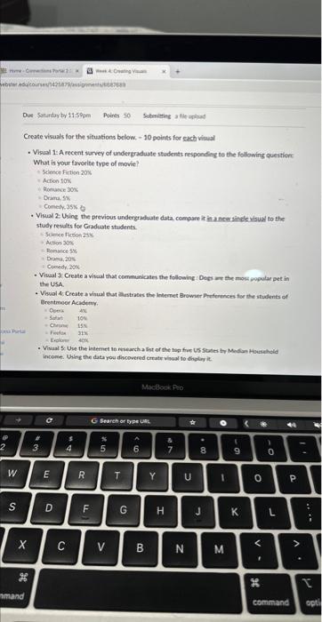 can you help me with this assignment please ? - Visual 1: