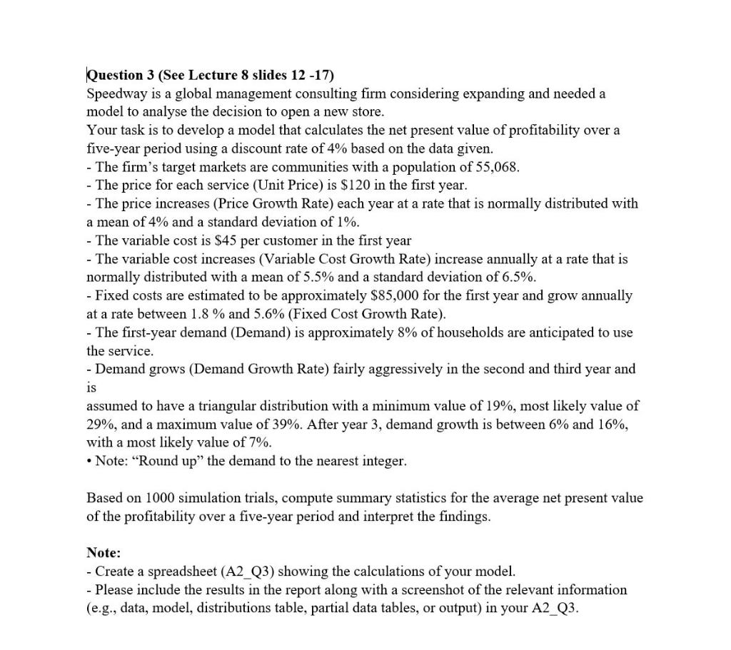 slides 10 -11, Lab 7 materials) Happy Gift Company designed a new