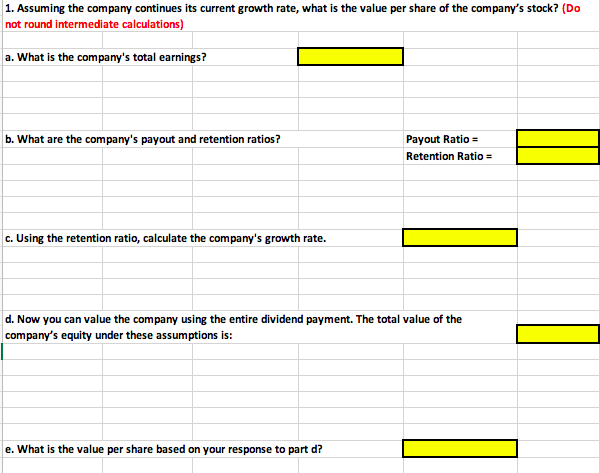 Each question should be answered in its own answer tab included in