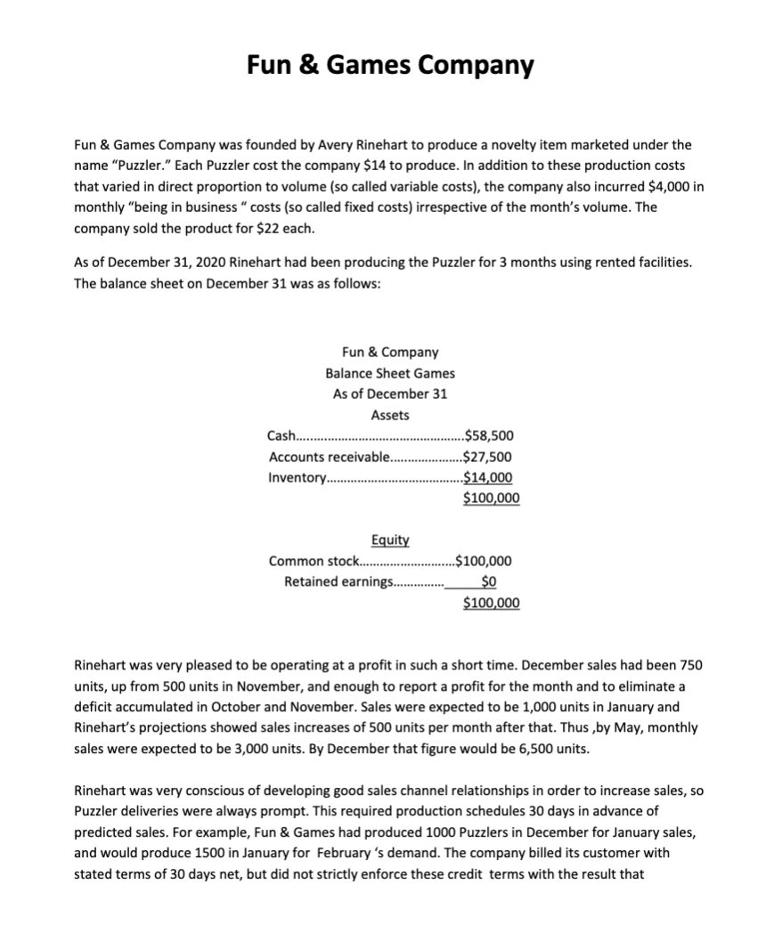 upvote! Thanks! Fun & Games Financial Projections 2021 MAY JUNE 3000 3500