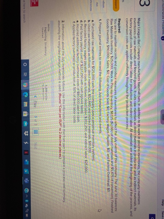  U Homework Problems Saved Help Save C 3 Epped Major League