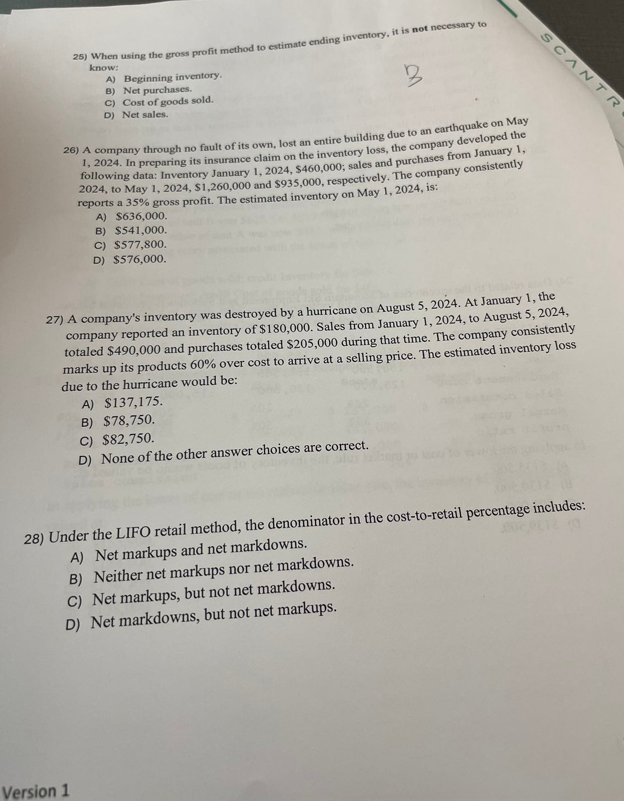  When using the gross profit method to estimate ending inventory, it