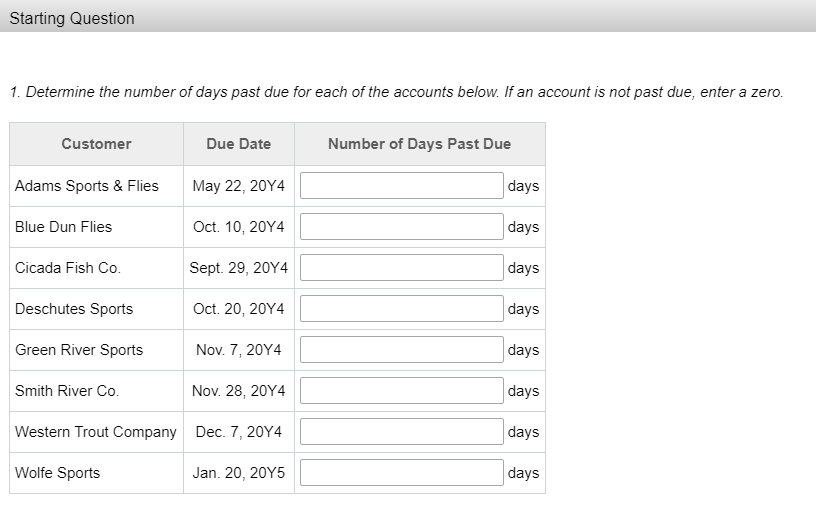 as of the end of business on December 31, 20Y4: 1 Not