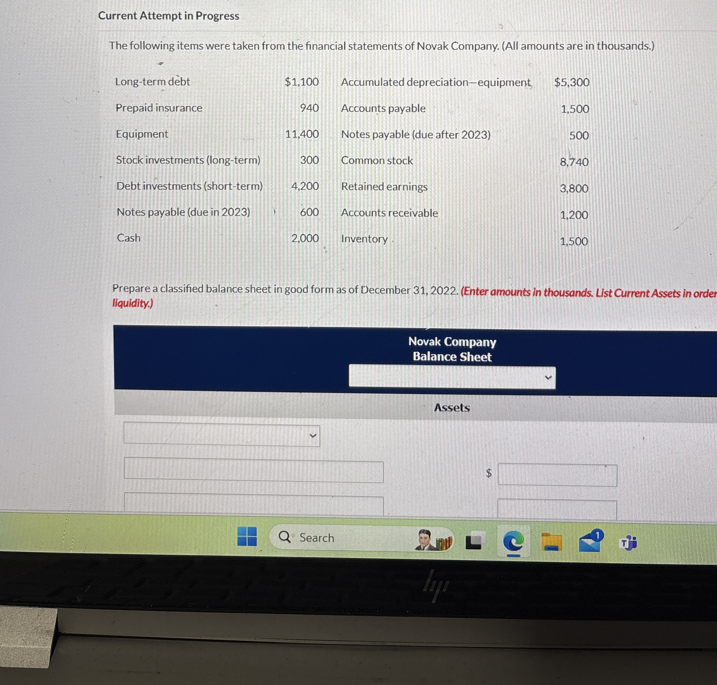  Current Attempt in Progress The following items were taken from the