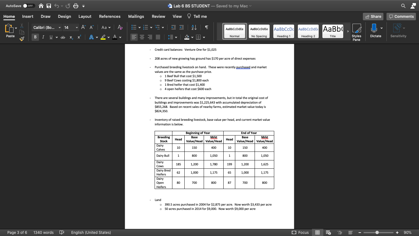 Inventories (Supplies, Purchased Feed, Prepaid Expenses, and Investment in Growing Crops) Units