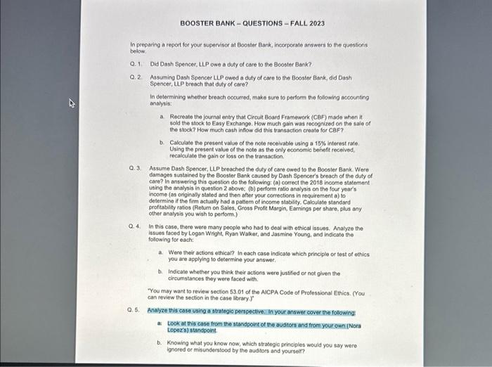  booster banks case Analyze this case using a strategic perspective. In