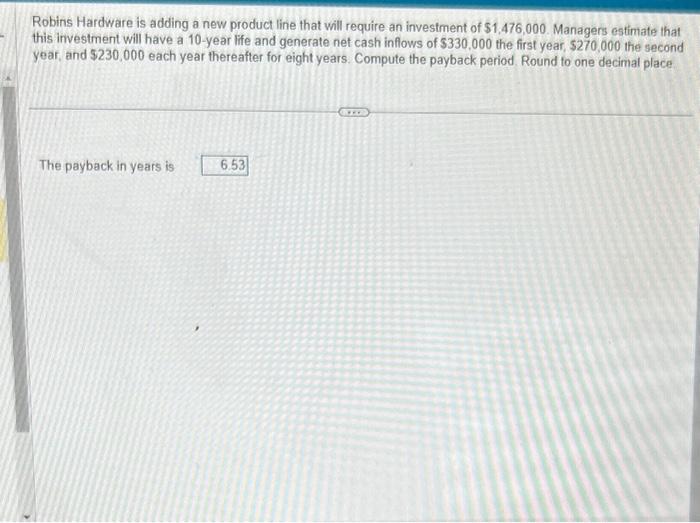  Robins Hardware is adding a new product line that will require