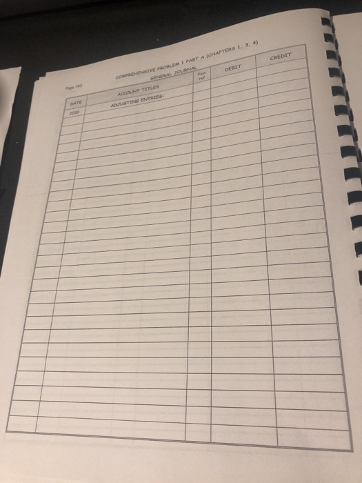 use). Prepare a separate journal entry for each action and leave a