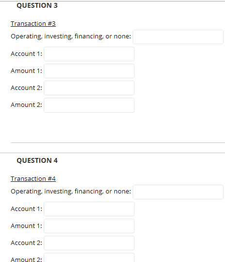 A/D, N/P, A/P, Other Payable, Stock, R/E, Revenues, Expenses Congratulations on opening