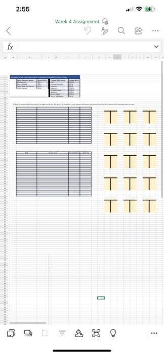 TTT TTT TTT TTT TTT D) . 2:55 Week 4 Assignment A