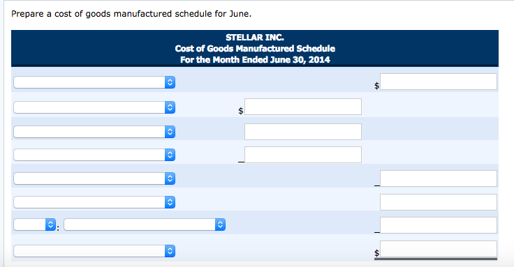 for Work in Process Inventory on June 1 are as follows ob