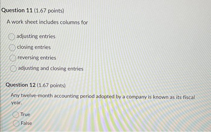 please help me with these two questions A work sheet includes columns